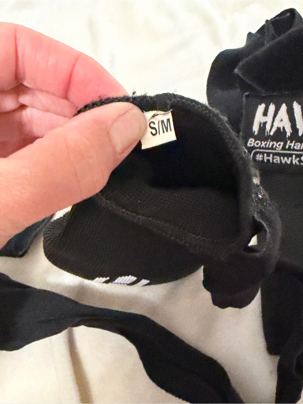 Hawk Women’s Black Boxing Hand Wraps - Comfortable Protection S/M - Picture 2 of 3